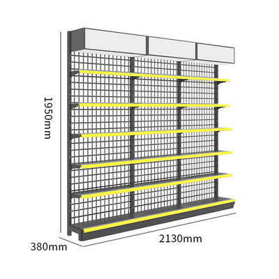 Estructura de acero laminado en frío Sistema de estanterías de venta al por menor para supermercados 30 - 80KG/capa