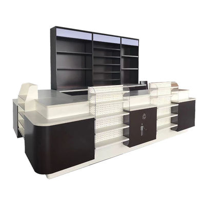 Cinturón transportador Supermercado de la caja del mostrador de acero laminado en frío gabinete longitud personalizada