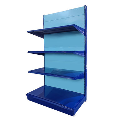 Estante de estantería de comestibles de estructura estable para diferentes tamaños y colores de los clientes