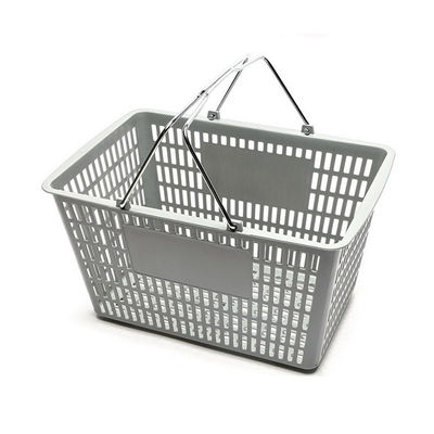 Cesta de compras de plástico fácil de almacenar con logotipo personalizado y personalización