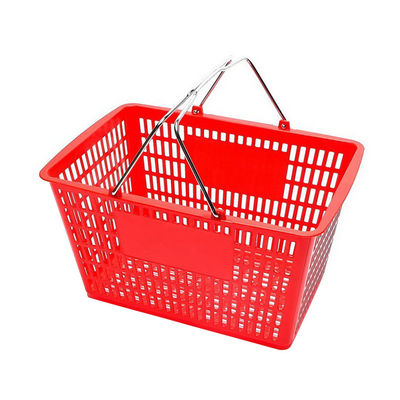 Cesta de compras de plástico fácil de almacenar con logotipo personalizado y personalización