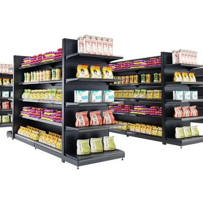 Sistema de estantes de supermercado moderno Opciones personalizables duraderas