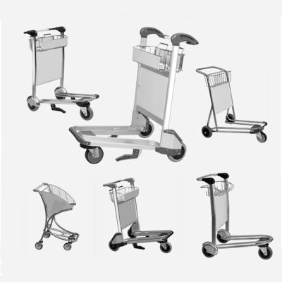 Ruedas de caucho fuertes Carritos de equipaje para el aeropuerto para equipaje pesado Capacidad 50-200KG