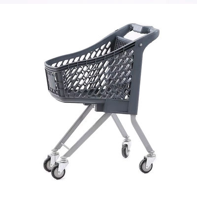 Carro de compras de supermercado para niños de plástico colorido fácil de usar, juguete para madre y bebé
