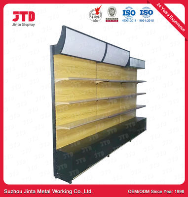2 capas de Mini Supermarket Racks Steel Q195 del estante del gris 900m m