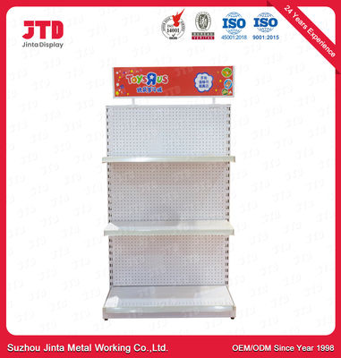 2 capas de Mini Supermarket Racks Steel Q195 del estante del gris 900m m