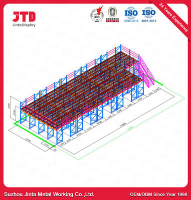 El ODM 1 Ton Metal Mezzanine Floor Rack apoyado desmonta