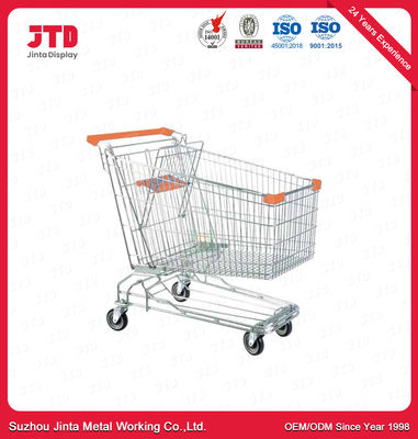 Pulverice el carro de la compra del metal del metal de las compras de la carretilla del niño de capa del OEM