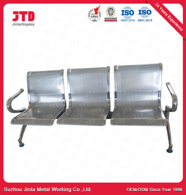 Silla de acero inoxidable 3 Seater de los SS de las ruedas de la silla 4 del aeropuerto del CE