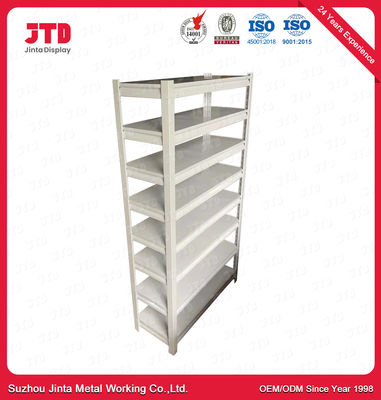 Estante resistente ISO9001 180kg de los 6FT Boltless por el color blanco de la capa