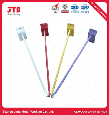 Accesorios que dejan de lado de la sola góndola del gancho con acero inoxidable del tenedor de la muestra del estallido