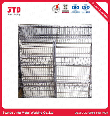 Alambre que deja de lado Mesh Rack Powder Coated del supermercado