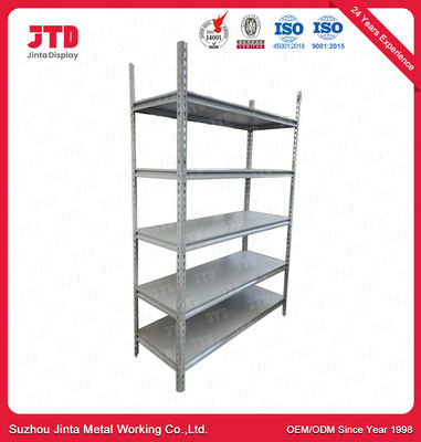 Capa ligera del polvo del almacenamiento de Gray Rivet Rack Shelving For